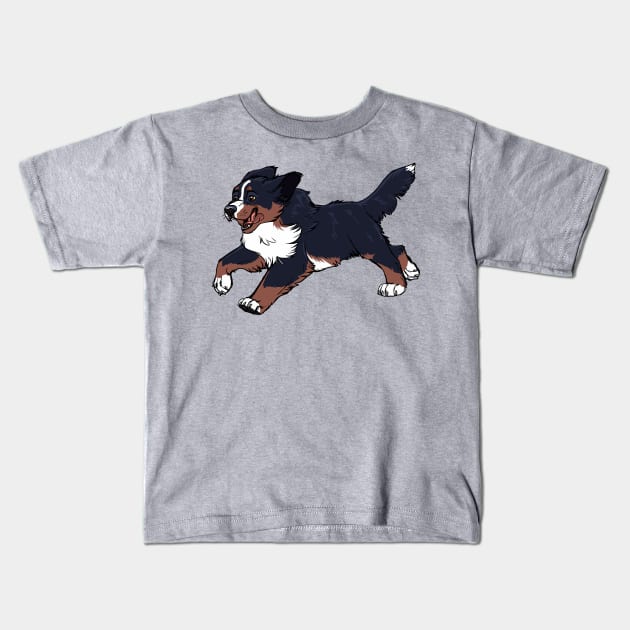 Bernese Mountain Dog Kids T-Shirt by mithmeoi